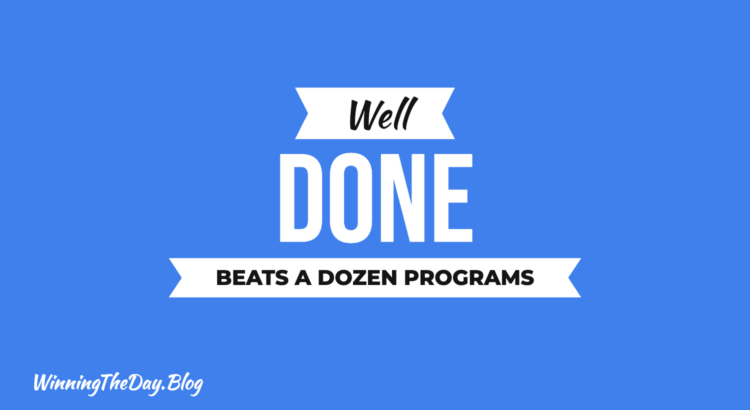 One Step Beats a Dozen Programs