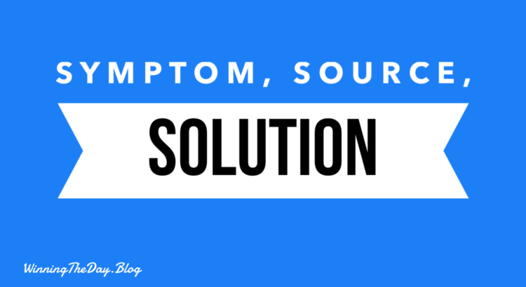 Symptom, source and solution.
