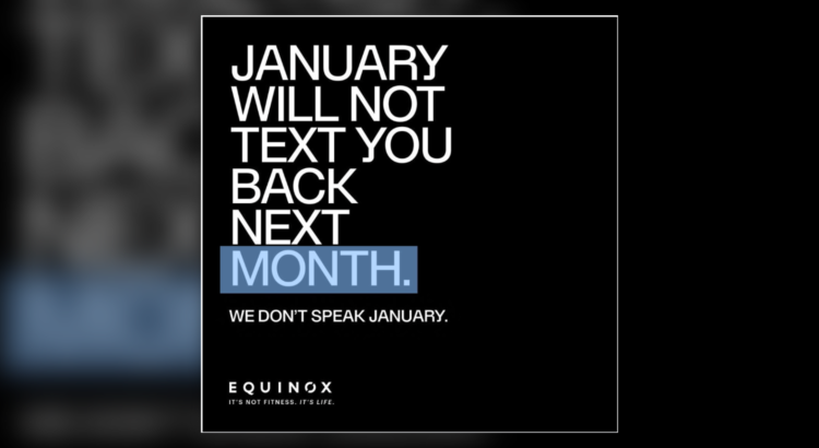 We don't speak January