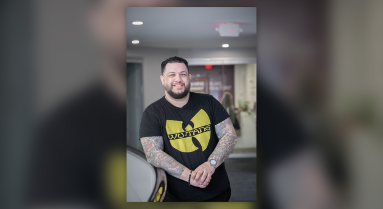 Ryan Clark with his Wu-Tang Tee