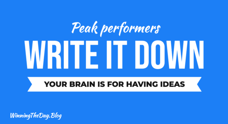 Write It Down